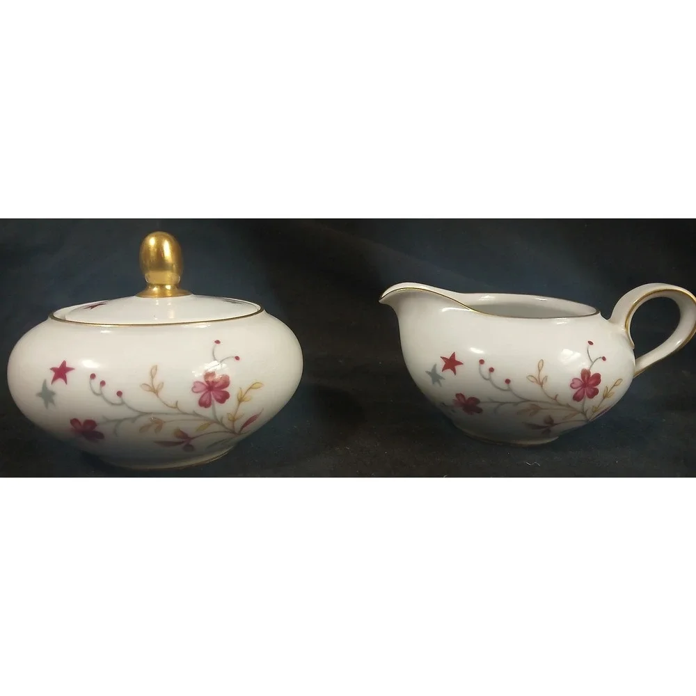 Vintage Eschenbach Bavaria Germany Clarice Floral Tea Set 13 pcs Stamped W838 24
